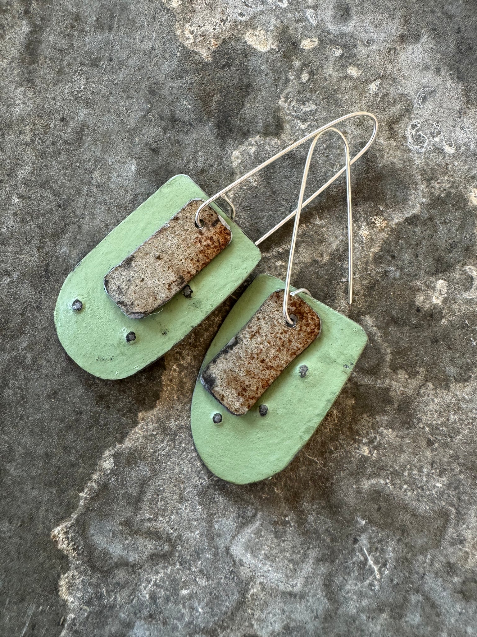 Mint colour earrings deals