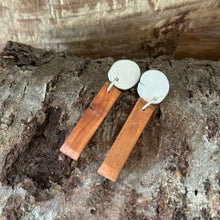 Aged Cherry Wood Eco Earrings